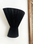 Flume Cloth Wall Sconces - Black